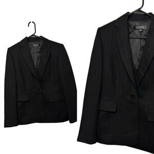 Kasper Black Business Woman Office Single Button Stylish Ladies Blazer SZ 14